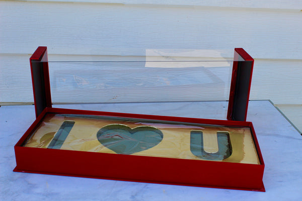I LOVE YOU BOX/AXCRYLIC BOX - Floral Props and Design 