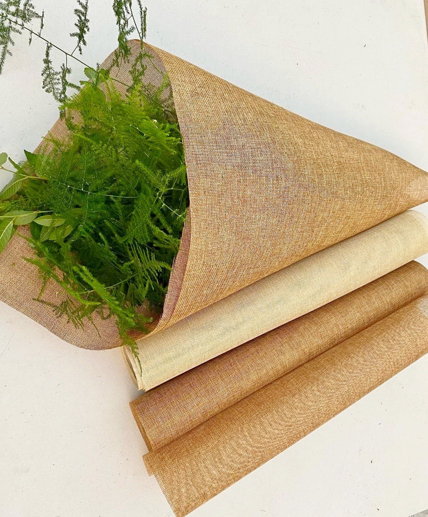 Burlap/ Bouquet Wrap - Floral Props and Design 