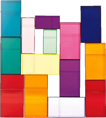 COLORED ACRYLIC PEDESTAL _ 3/16
