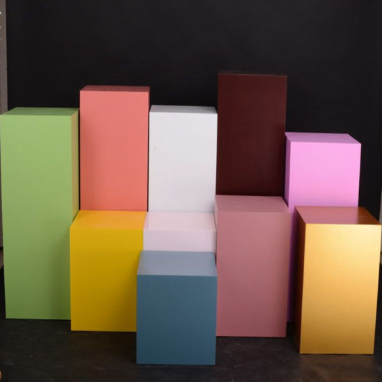COLORED ACRYLIC PEDESTAL _ 3/16