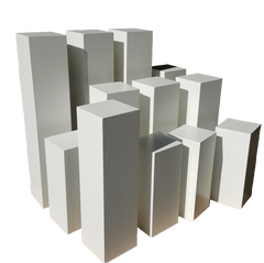 WOOD PEDESTALS -MDF - Floral Props and Design 