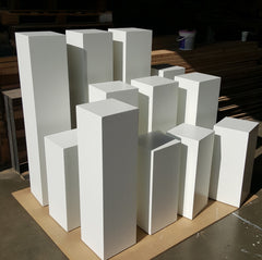 WOOD PEDESTALS - PAINT GRADE - MDF   