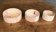 WOOD PLANTERS - ROUND - BIRCH   